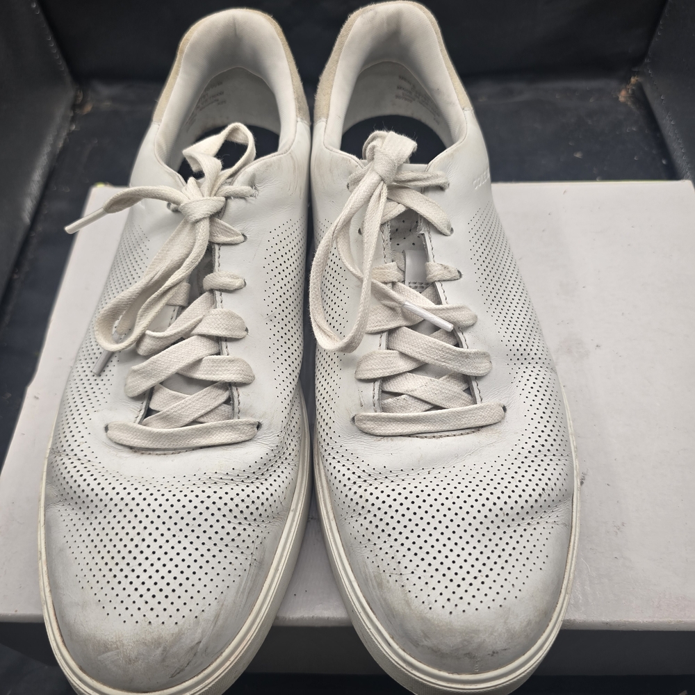 Cole Haan Men's White Perforated Sneakers‎
